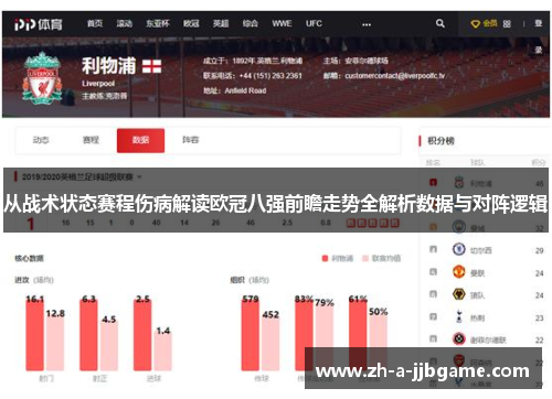 从战术状态赛程伤病解读欧冠八强前瞻走势全解析数据与对阵逻辑