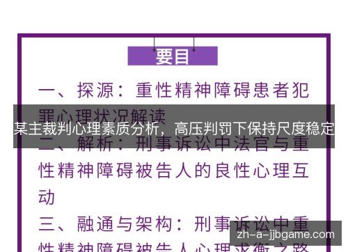 某主裁判心理素质分析,高压判罚下保持尺度稳定 某主裁判心理素质分析,高压判罚下保持尺度稳定